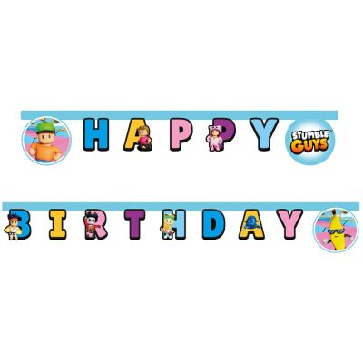 Γιρλάντα Happy Birthday - Stumble Guys 200cm