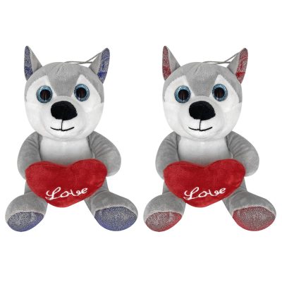 Λούτρινο Χάσκυ ''Love'' 20 cm