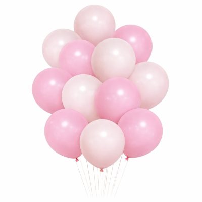 Σετ Μπαλόνια - Baby Pink Αποχρώσεις 12 τεμ