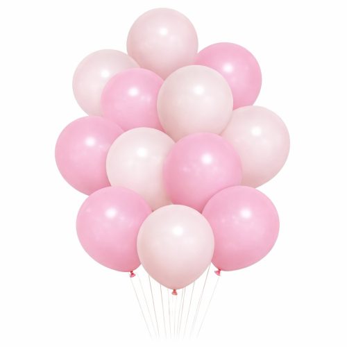 Σετ Μπαλόνια - Baby Pink Αποχρώσεις 12 τεμ