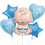 Σετ Μπαλόνια γέννησης Baby Boy 5 τεμ
