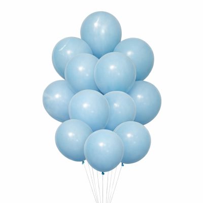 Σετ Μπαλόνια - Παστέλ Baby Blue 12 τεμ