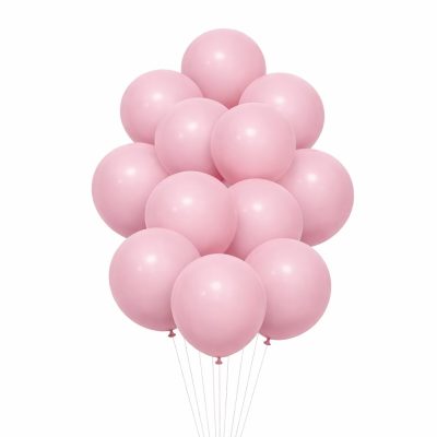 Σετ Μπαλόνια - Παστέλ Baby Pink Χρώμα 12 τεμ