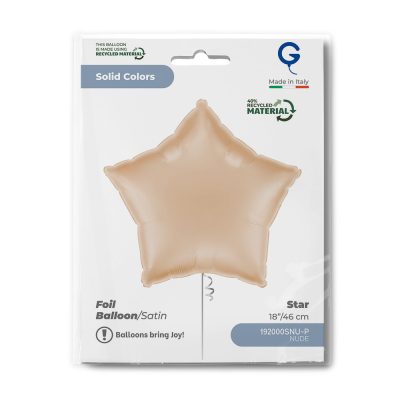 18″ Μπαλόνι Aστέρι Nude Satin