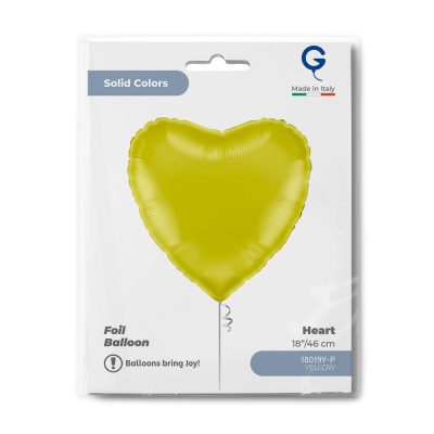 18 Μπαλόνι Κίτρινη Καρδιά