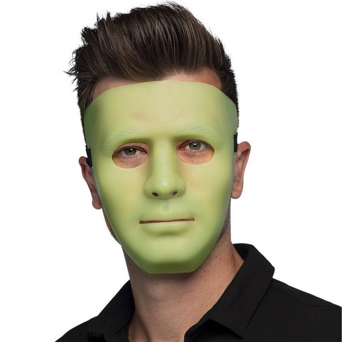 Αποκριάτικη Πράσινη Μάσκα glow in the dark