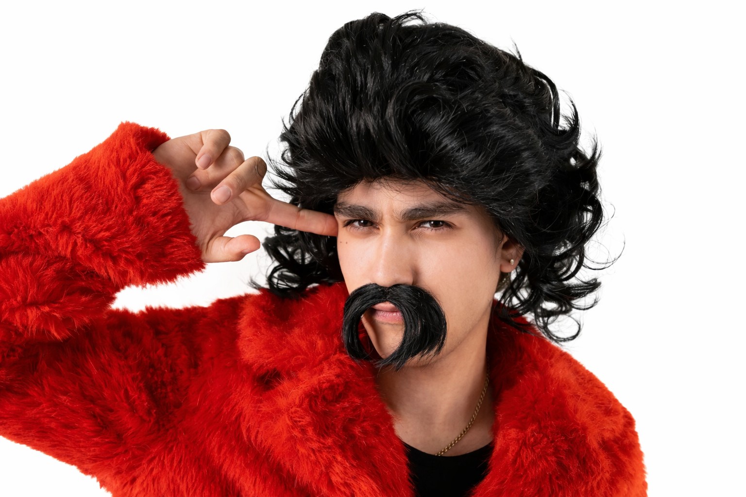 Αποκριάτικο Σετ - Περούκα και Μουστάκι