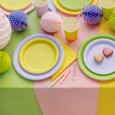 Χάρτινα Πιάτα γλυκού - Κίτρινα 6 τεμ