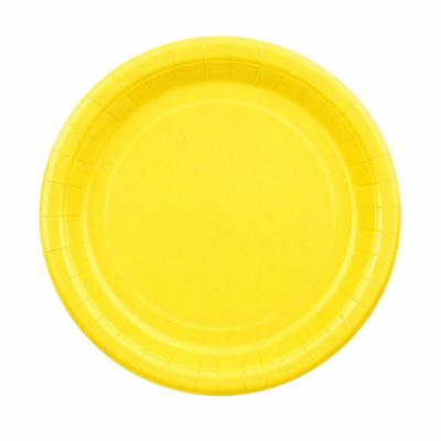 Χάρτινα Πιάτα γλυκού - Κίτρινα 6 τεμ