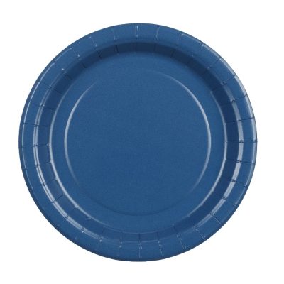 Χάρτινα Πιάτα γλυκού - Μπλε 6 τεμ