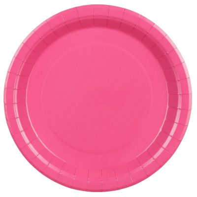 Χάρτινα Πιάτα φαγητού - Φούξια 6 τεμ