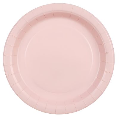 Χάρτινα Πιάτα φαγητού - Ροζ 6 τεμ