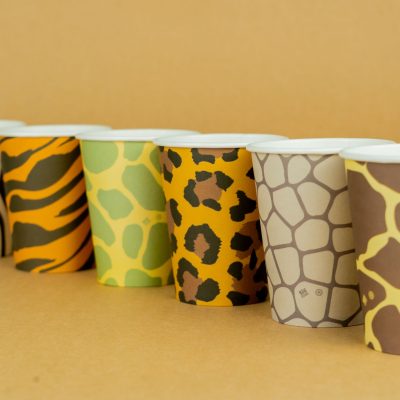 Χάρτινα Ποτήρια- Animal Print 6 τεμ