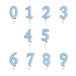 Κεράκια Γενεθλίων Αριθμοί - Γαλάζιο