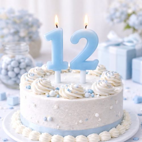 Κεράκια Γενεθλίων Αριθμοί - Γαλάζιο