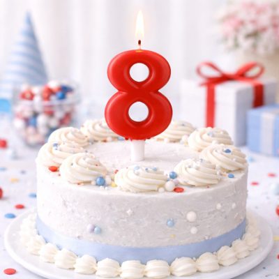 Κεράκια Γενεθλίων Αριθμοί - Κόκκινο