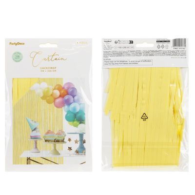 Κίτρινη Κουρτίνα πάρτυ 200x100cm