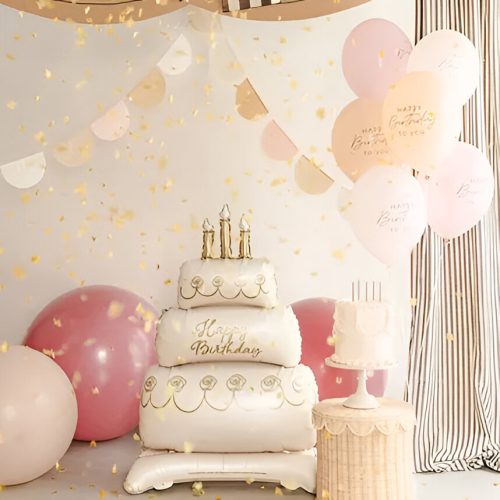 Λάτεξ Μπαλόνια Happy Birthday - Pink Mix 6 τεμ