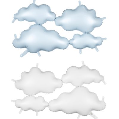 Μπαλόνι Συννεφάκια για Backdrop - γαλάζιο/άσπρο