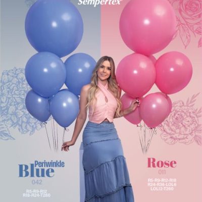 Μπλε-Μoβ Periwinkle λάτεξ Mπαλόνι