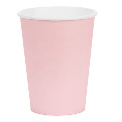 Ροζ Χάρτινα Ποτήρια 6 τεμ