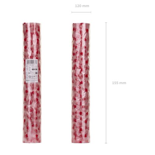 Runner Τραπεζιού Τούλι με Καρδιές 9m