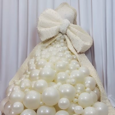 Silk Λευκό Περλέ Λάτεξ Μπαλόνι