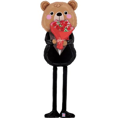 Μπαλόνι Αρκουδάκι με Λουλούδια – Love