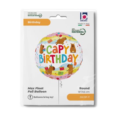18'' Μπαλόνι Capybara Birthday