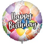 18'' Μπαλόνι Happy Birthday Πολύχρωμο