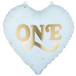 18'' Μπαλόνι Καρδιά ''One'' Απαλό Γαλάζιο 