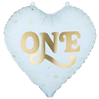 18'' Μπαλόνι Καρδιά ''One'' Απαλό Γαλάζιο