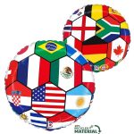 18'' Μπαλόνι Μπάλα Ποδοσφαίρου με Σημαίες
