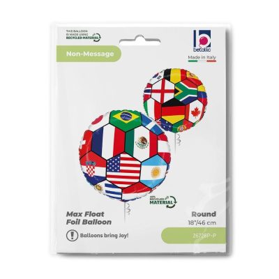 18'' Μπαλόνι Μπάλα Ποδοσφαίρου με Σημαίες