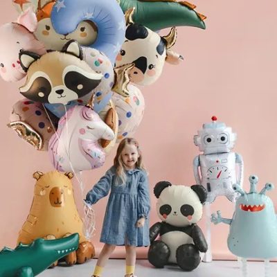 32'' Μπαλόνι Γαλάζιος Εξωγήινος που περπατάει