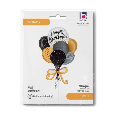 38'' Μπαλόνι Μπουκέτο Happy Birthday