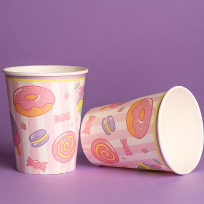 Χάρτινα Ποτήρια- Παγωτά και Ζαχαρωτά 6 τεμ