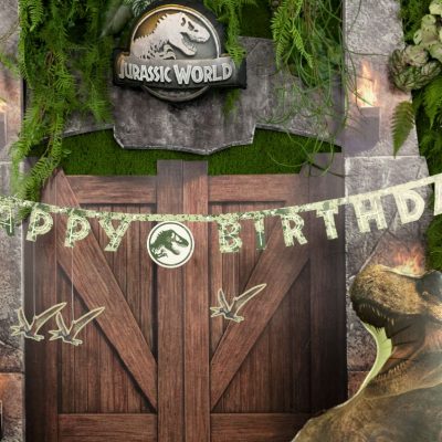 Γιρλάντα Happy Birthday - Jurassic World 165cm