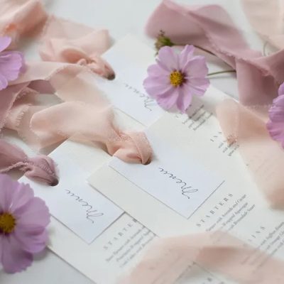 Υφασμάτινη Σιφόν Ροζ Κορδέλα 10m