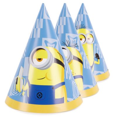 Καπελάκια πάρτυ - Minions διαφορετικά σχέδια 6 τεμ