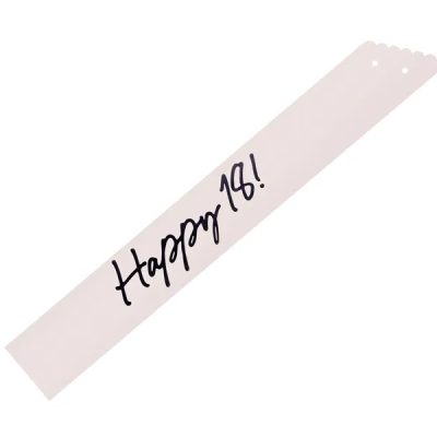 Κορδέλα Happy 18 κρεμ