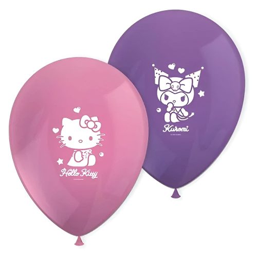 Latex Μπαλόνια Hello Kitty & Kuromi 8 τεμ