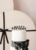Μαύρα Κεράκια Happy Birthday13 τεμ