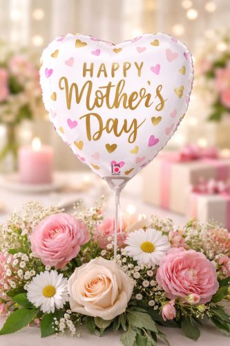 Mini Shape Καρδιά Happy Mother's Day