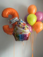 Μπαλόνια Αριθμοί Πορτοκαλί 100 cm