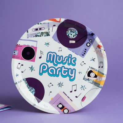 Πιάτα γλυκού - Music Party 6 τεμ