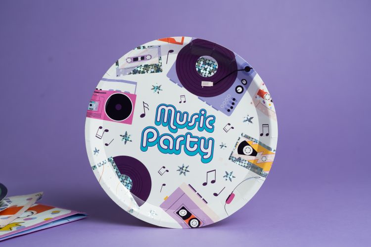 Πιάτα γλυκού - Music Party 6 τεμ