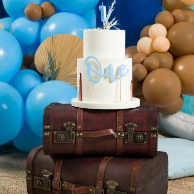 Topper Τούρτας - Γαλάζιο ''One''