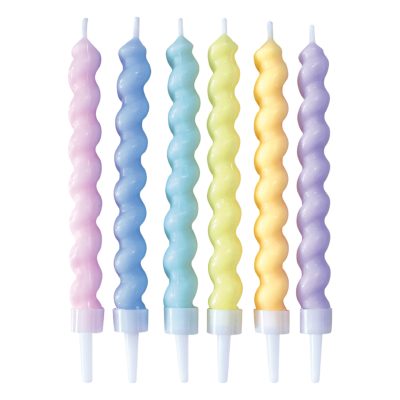 Twisted Κεράκια Γενεθλίων Παστέλ 6 τεμ