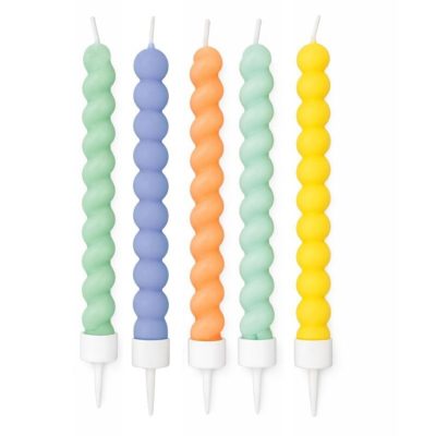 Twisted Κεράκια Γενεθλίων πολύχρωμα 8 τεμ